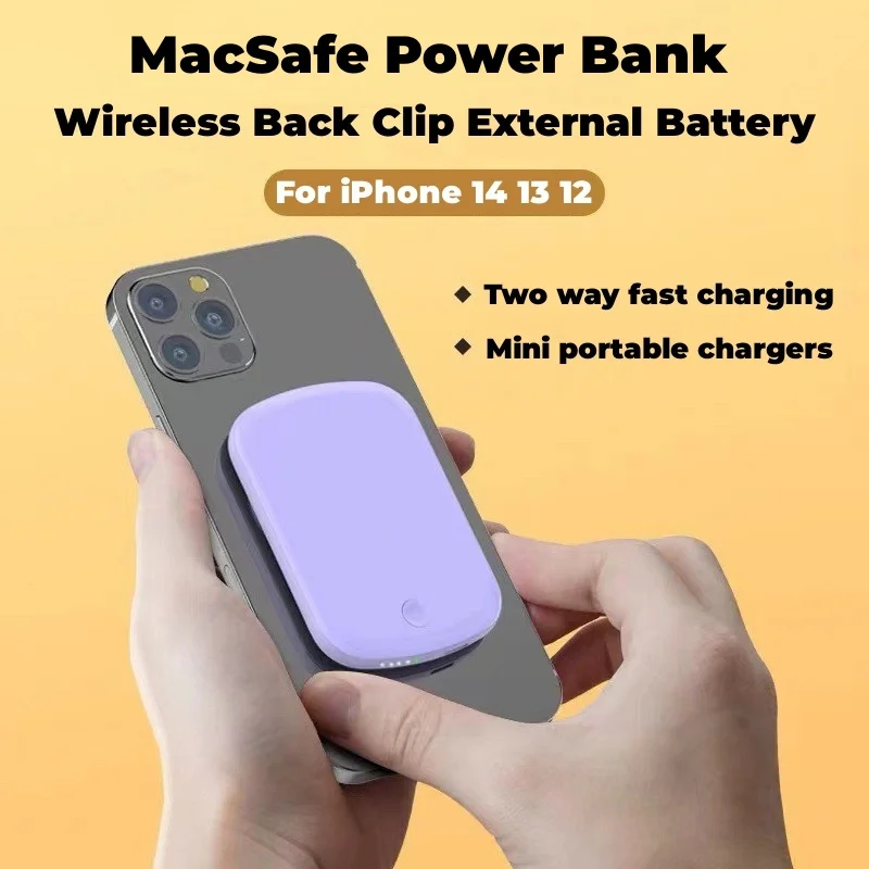 Magnetic wireless power bank magsafe