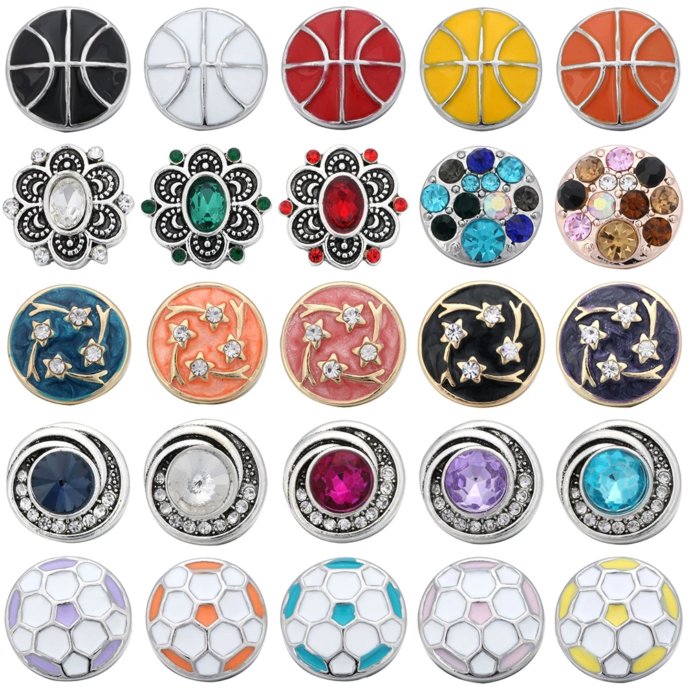 

10 шт./лот сменные кнопки для ювелирных изделий с шариком и цветком, мини 12 мм, металлические кнопки для самостоятельного изготовления кожаны...