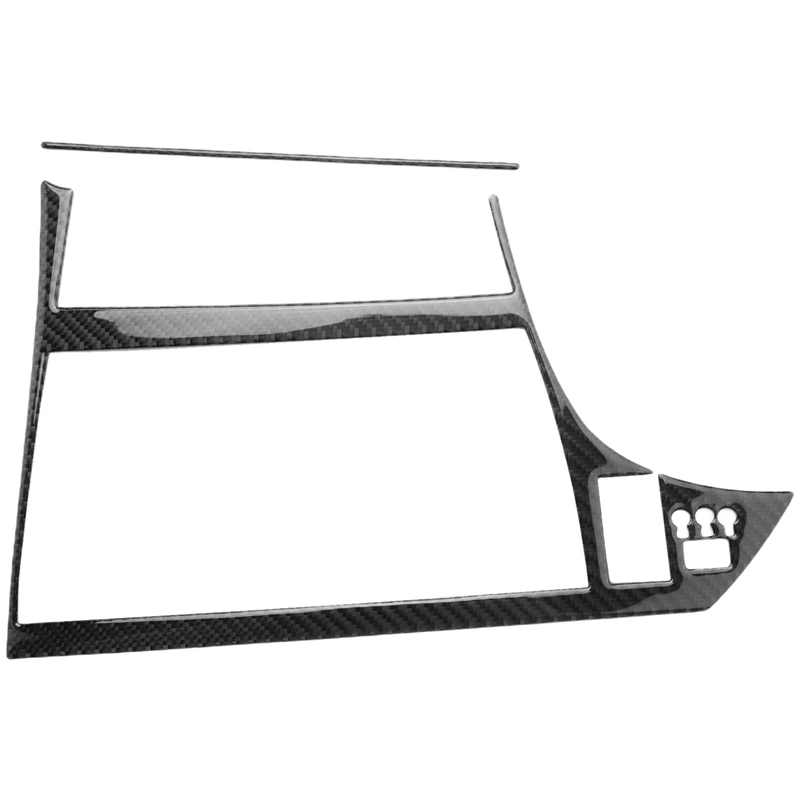 

For Toyota Prius 2012-2015 Carbon Fiber Car Display GPS Navigation Console Frame Cover Trim Sticker Accessories, LHD