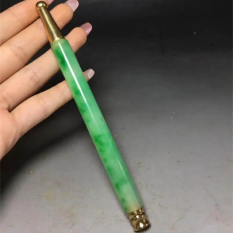 

6,2 "Китайская древняя инкрустированная Нефритовая табачная трубка из нефрита