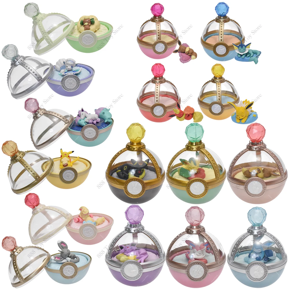 Eevee Sleeping Figurine Toys Pvc Action Model Dreaming Case 2 Sylveon Umbreon Vaporeon Glaceon Elf Ball