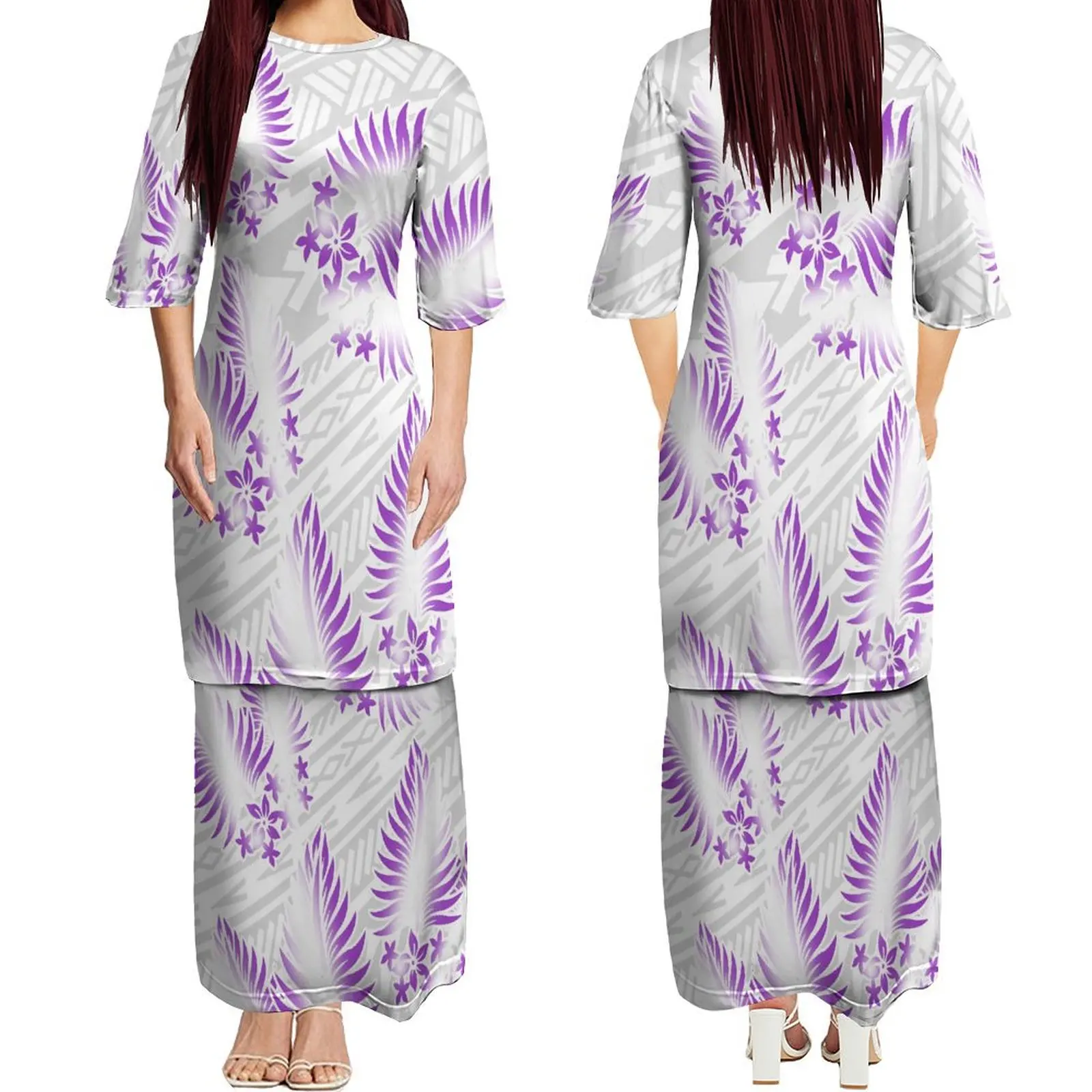 Полинезийское платье женское Самоа Плетаси модное искусство винтажный топ с