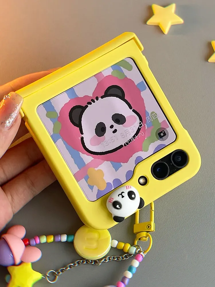 Чехол-книжка для телефона Samsung Galaxy Z 5 с симпатичной лягушкой и ремешком защитный