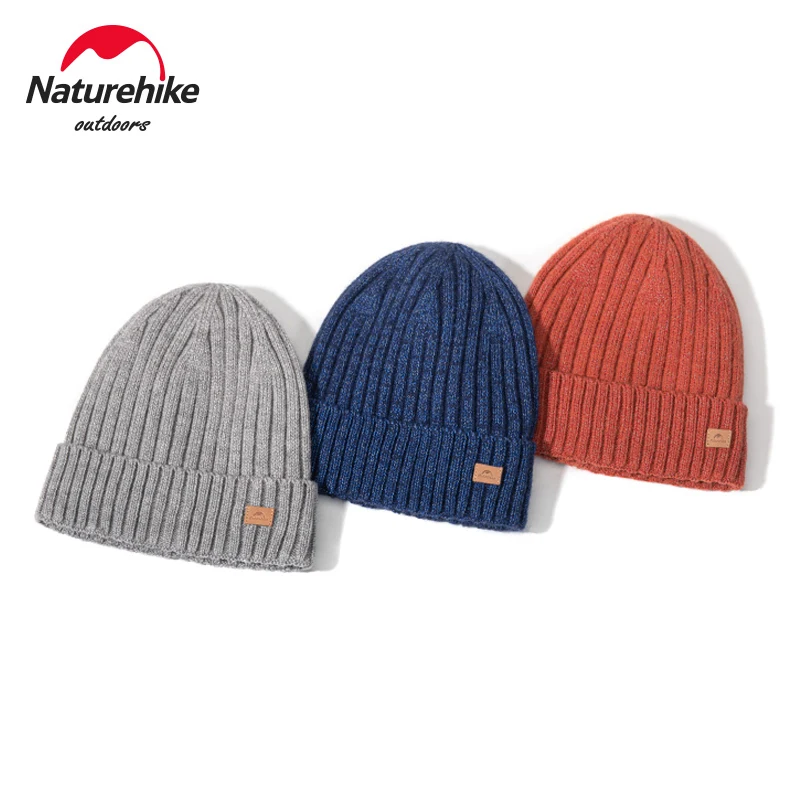 

Naturehike Mixed woven folded knitted hats for autumn and winter outdoor warmth thickening fleece hats for men and women