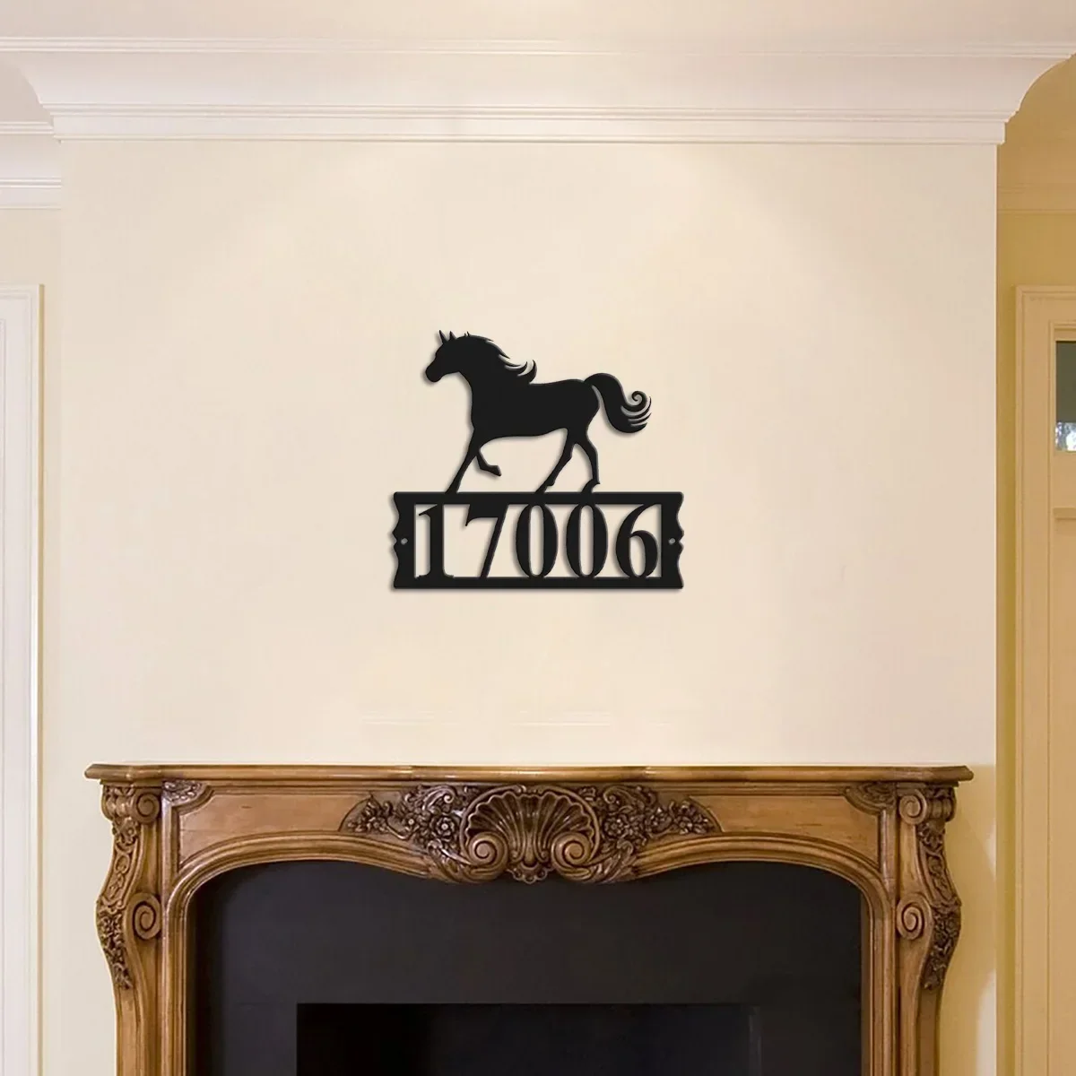 Изготовленный на заказ металлический адресный знак лошади подарок для любителей
