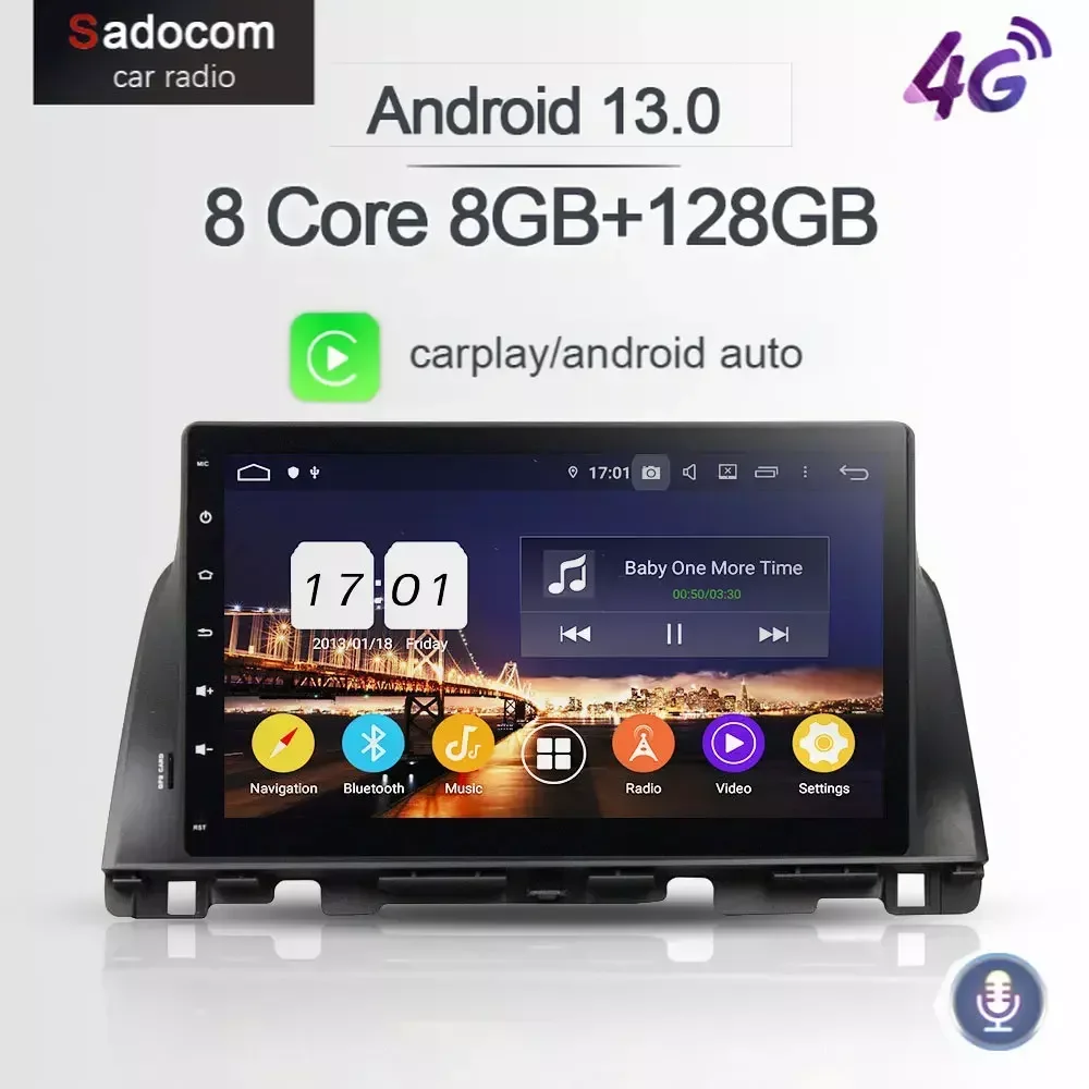 DSP PX6 10 1 &quotAndroid 13 0 8 ядер ГБ ОЗУ 128 автомобильное радио 5 Wifi GPS автомобильный DVD-плеер