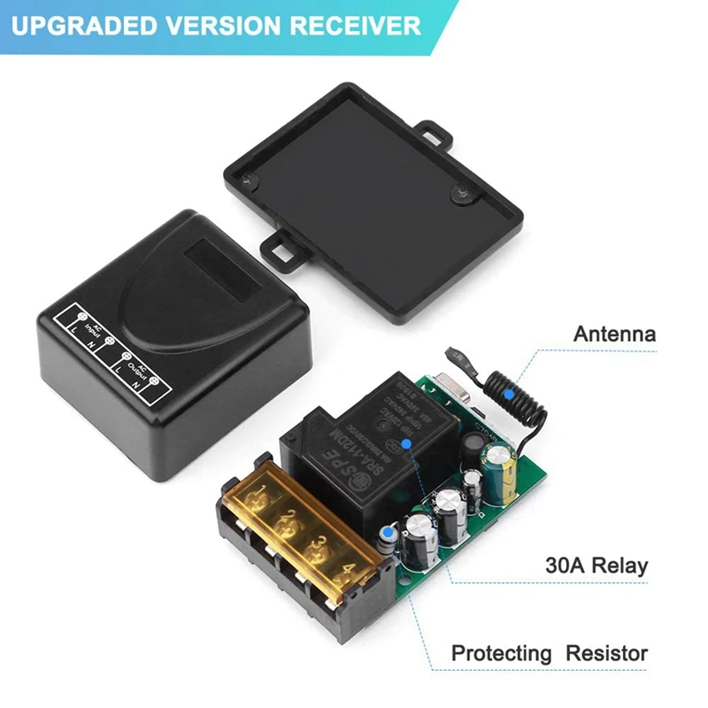 Беспроводной пульт дистанционного управления радиочастотный переключатель 220 В