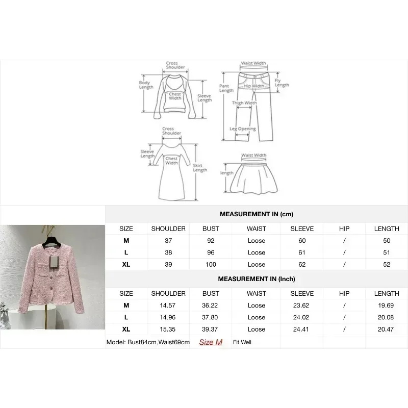Новое поступление 2024 офисная женская розовая сверкающая серебряная пуговица