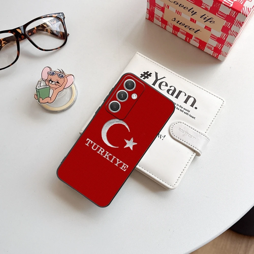 Чехол для мобильного телефона с изображением турецкого флага Samsung Galaxy S24 S23 S22 S21 S20