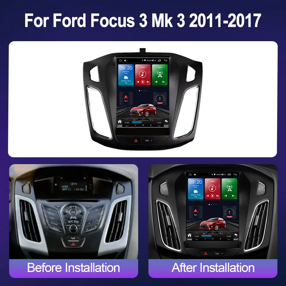 Фото Android 13 для Ford Focus 3 Mk 3 2011-2017 9,7 