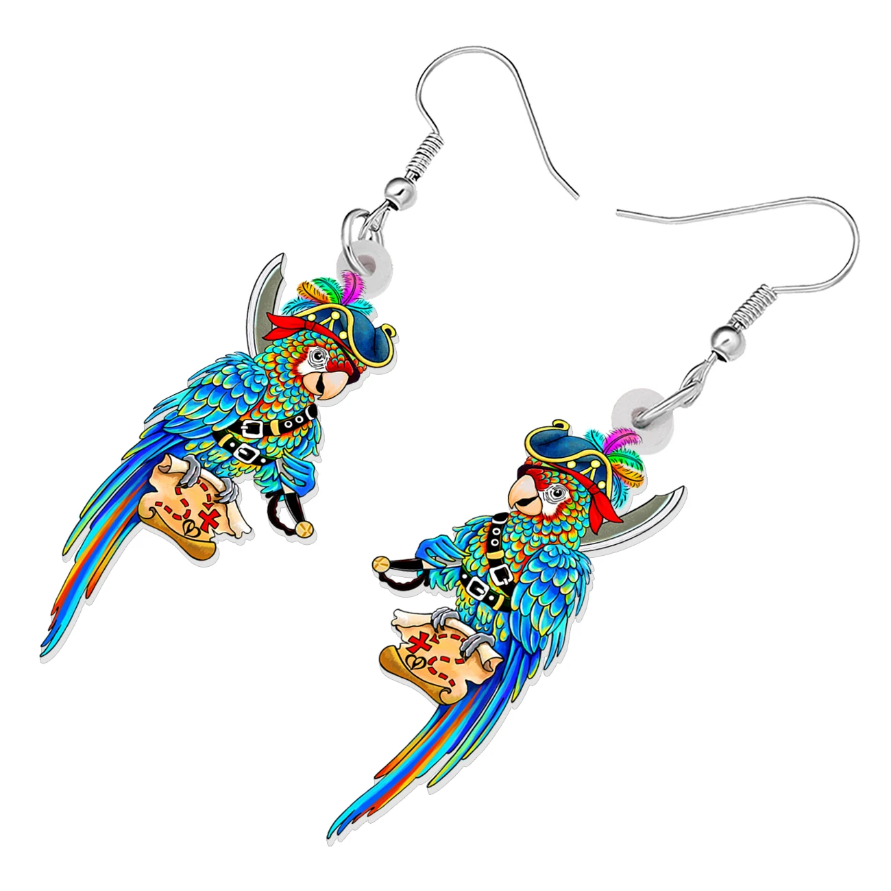 BONSNY Хэллоуин акриловая Новинка Карта сокровищ пиратский попугай искусственные