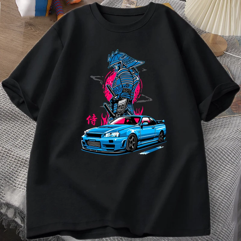 

Japanese car drift enthusiasts casual outdoor street trendsetters men and women's T-shirts