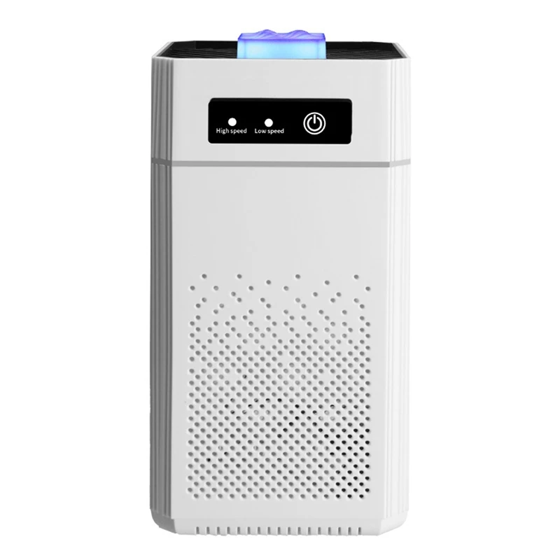 

HOT!Portable Air Purifier Ionizer Negative Ion Generator Smoke Odor Removal Hepa Filter Car Air Freshener
