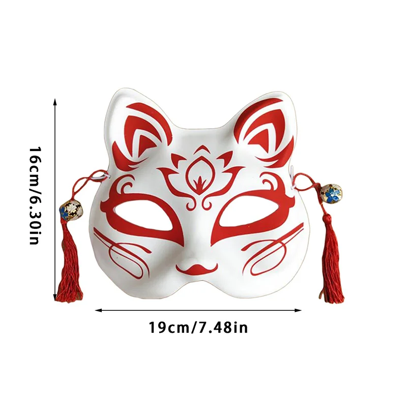 Маска Аниме демон лиса маска ручная роспись японская на половину лица