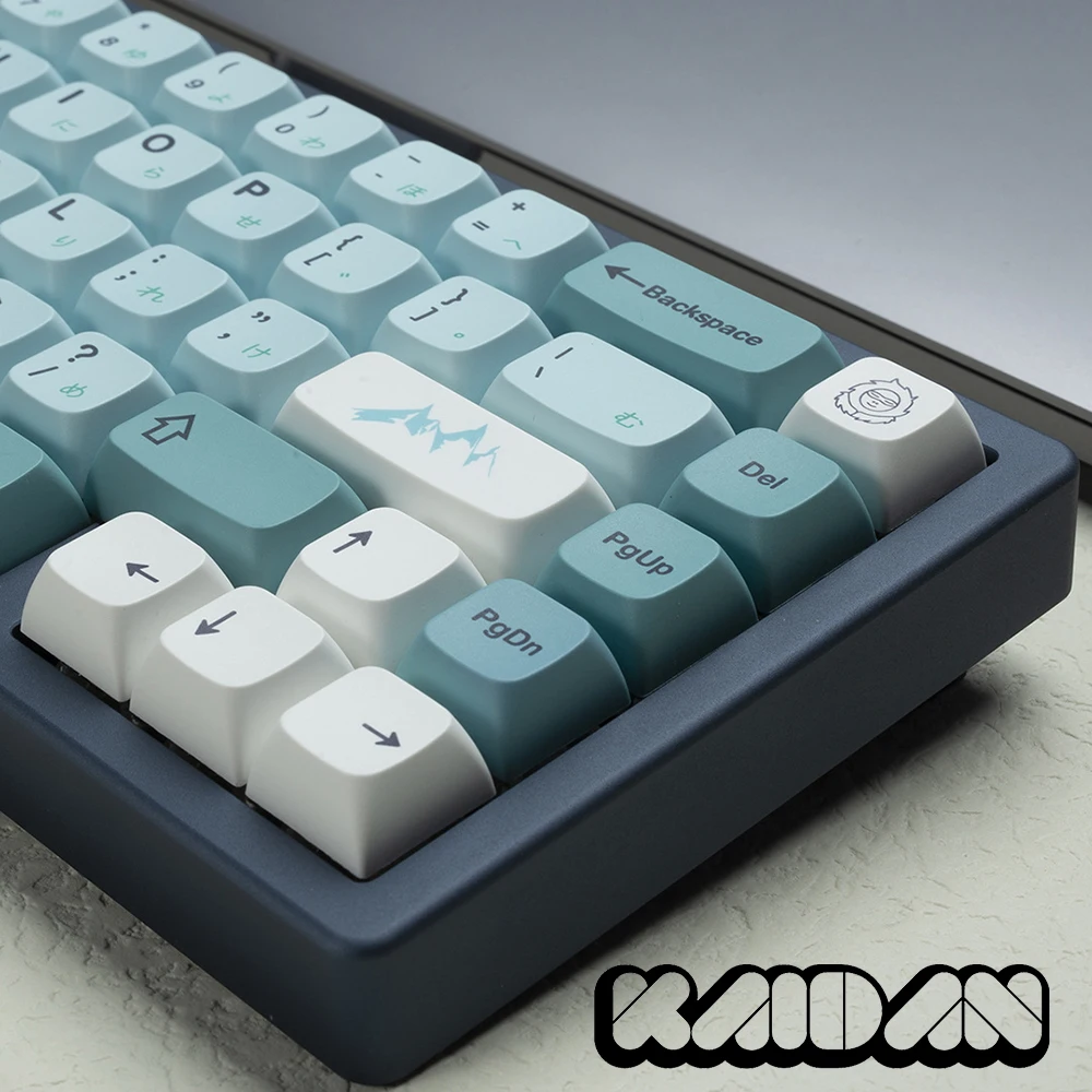 

KAIDAN 126 клавиши GMK синие и белые клавиши Айсберг тема XDA профиль PBT колпачки для механической клавиатуры настроить колпачок для клавиш