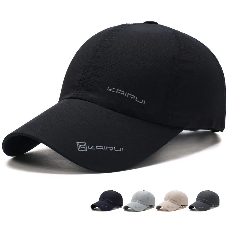 

Four Seasons For Men Letter Printed Baseball Cap Women Comfortable Breathable Sun Hat Male Sports Quick Dry Adjustable Solid E77