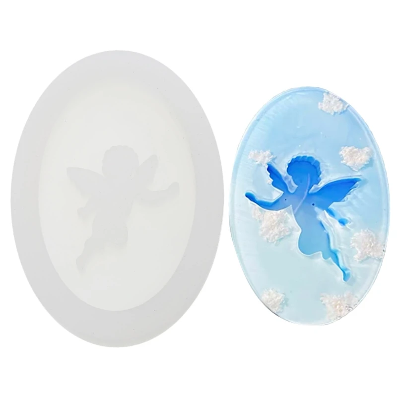 

Формы из силиконовой смолы, форма для литья эпоксидной смолы «Ангел» для изготовления ювелирных изделий, кулонов, украшений для