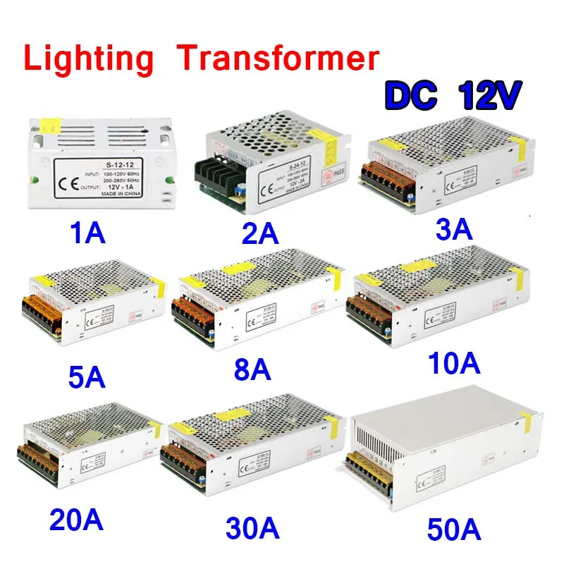 Трансформатор для освещения 240-В переменного тока в 12 светодиодный постоянного