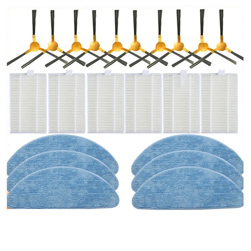 

For ABIR X5 X6 Genio Navi N600 Robotic Vacuum Cleaner Replacement Spare Parts Accessories Side Brush Hepa Filter Spare