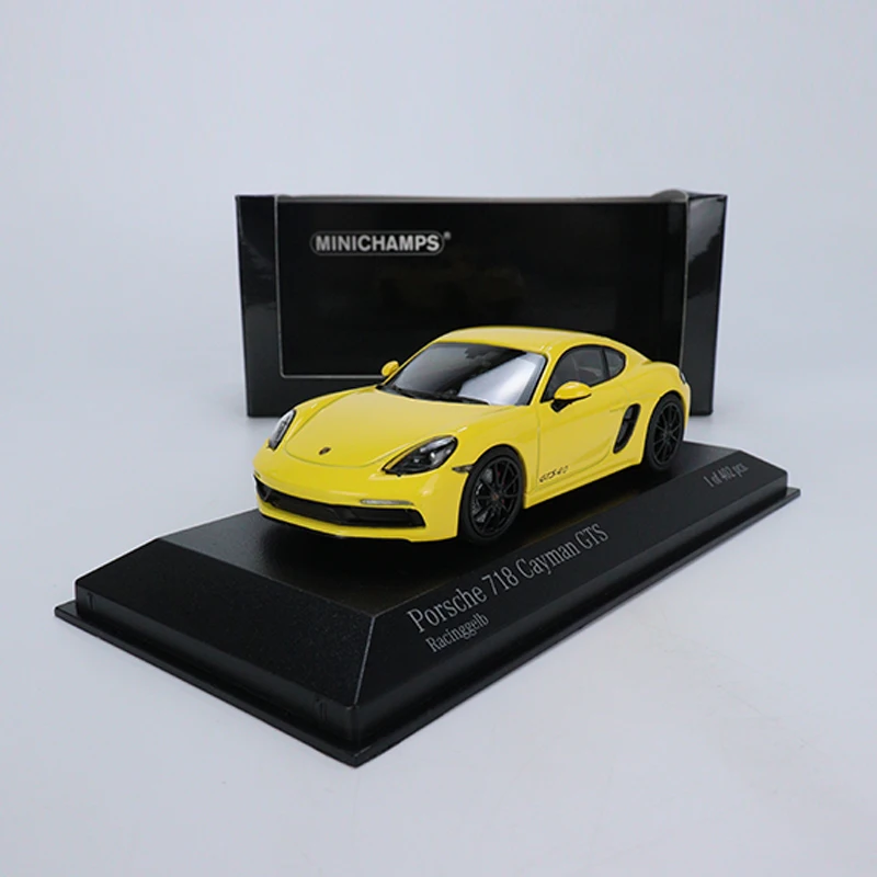 

Minichamps 1:43 модель автомобиля Porsche 718 Cayman GTS - 2020 коллекция литых автомобилей из сплава-желтый
