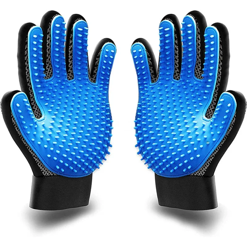 Двухсторонняя щетка для груминга собак кошек кроликов перчатка ухода за шерстью