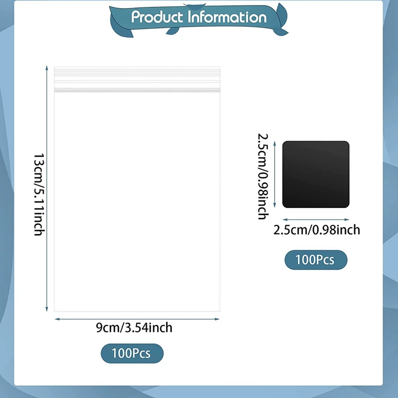 Anti Strips With Clear Plastic Jewelry Bags,100 Anti Tarnish Tabs Strips And 100 Jewelry Plastic For Jewelry Storage