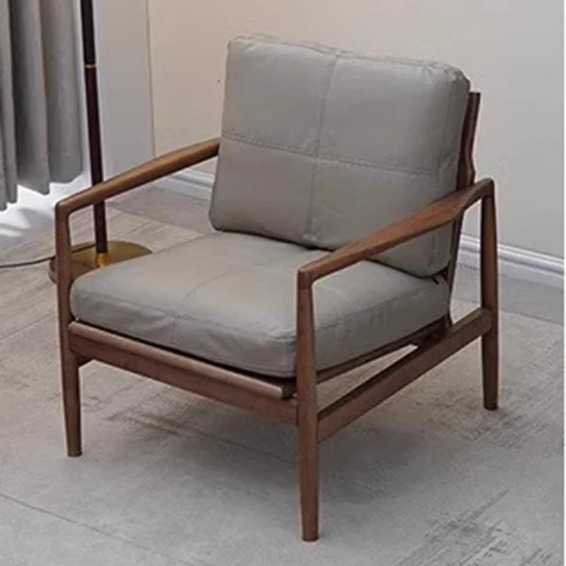 Эргономичный дизайнерский роскошный стул из массива дерева удобный коричневый