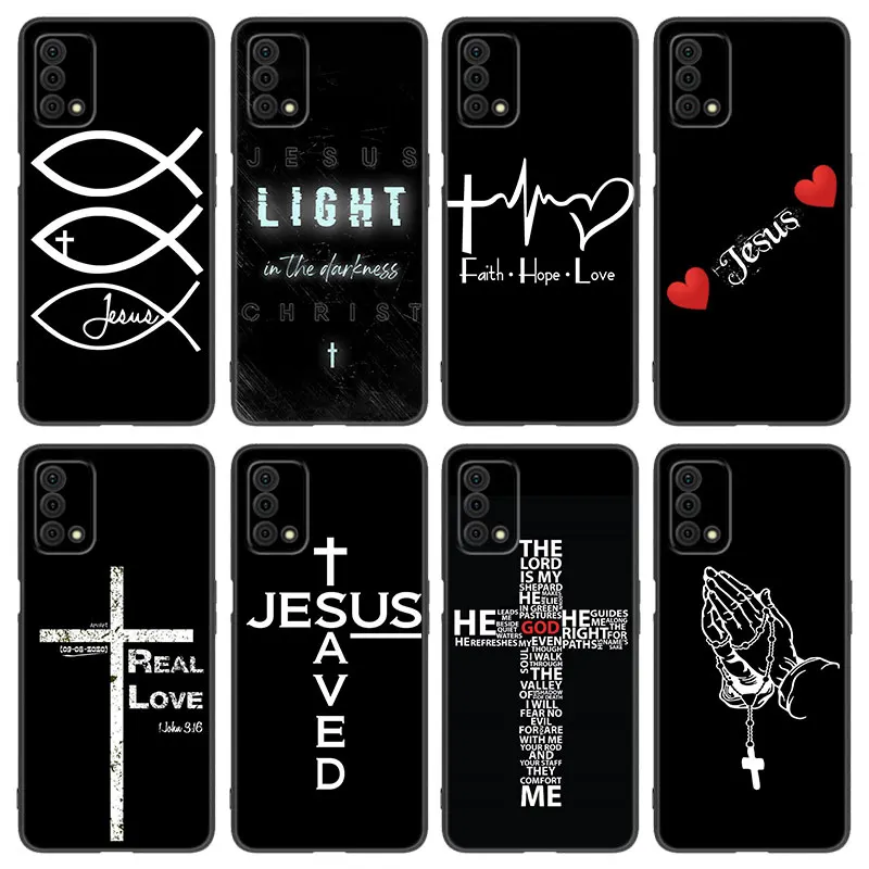 Вера христианский Иисус лампочка для OPPO Reno 10 11 Pro A55 A57 A58 A72 A74 4G A54 A78 A98 чехол