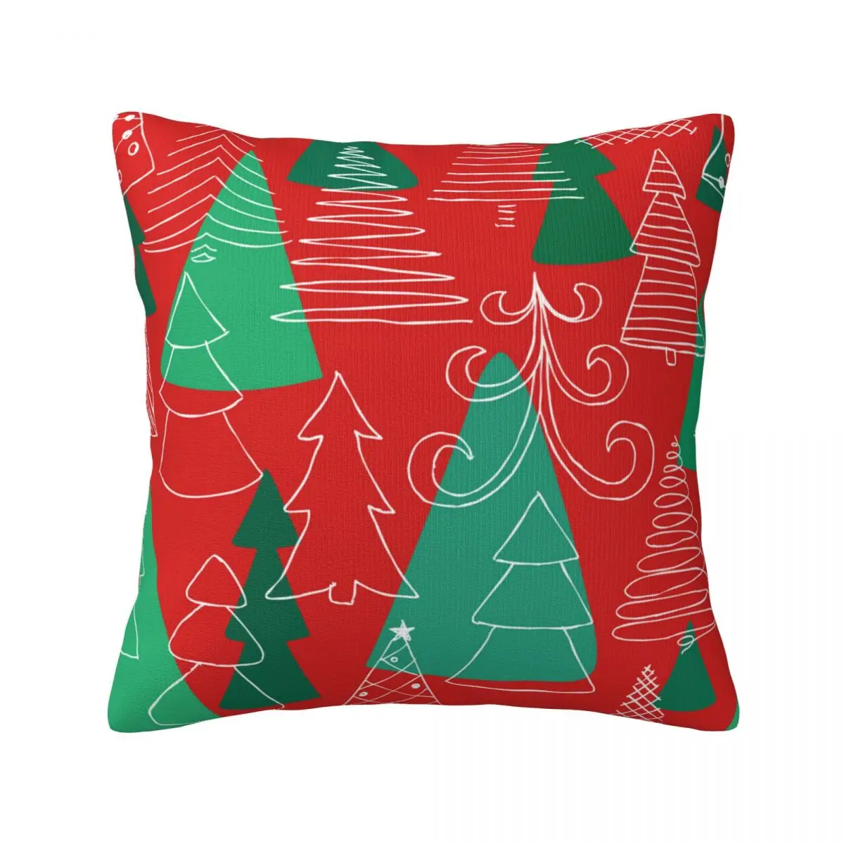 

Sketch Christmas Throw Pillow Cover Decorative Pillow Covers Home Pillows Shells Cushion Cover Zippered Pillowcase