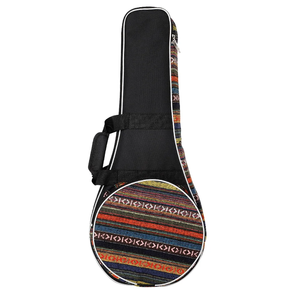 

Vintage Backpack Mandolin Bag Musical Handbag Instrument Storage Soft Shell Oxford Cloth National Style