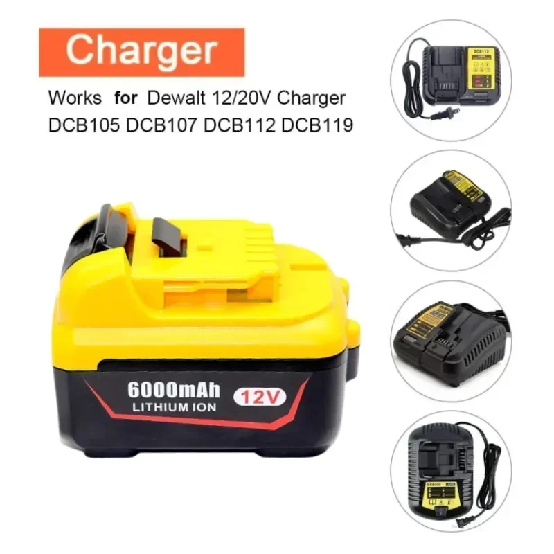 Литий-ионная батарея для DeWalt DCB123 DCB127 DCB124 DCB121 3 Ач