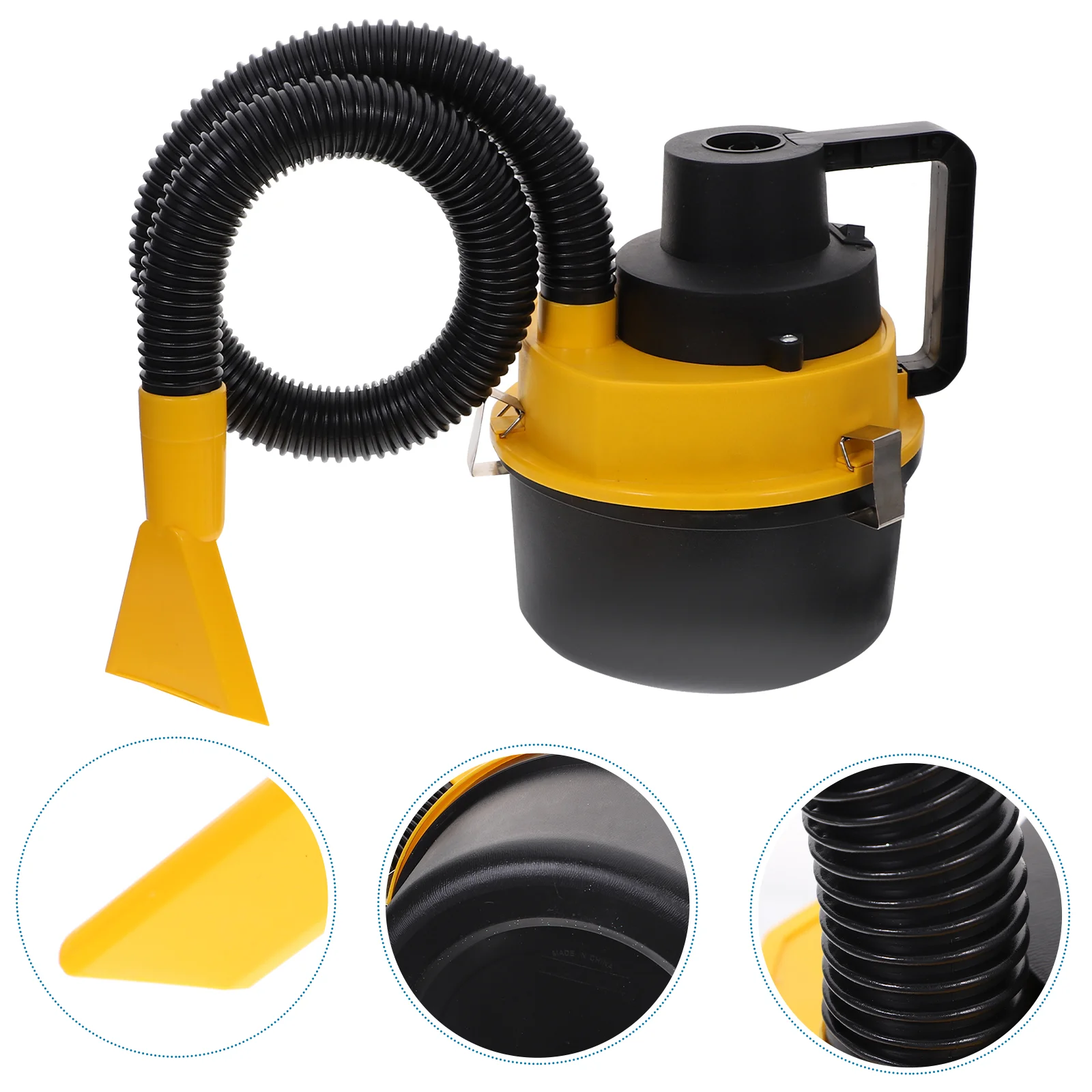 

1 Pc Car Auto Handheld Portable High Power Wet Dry Duster Car Vacuum Cleaner Dirt Collector with Flashlight