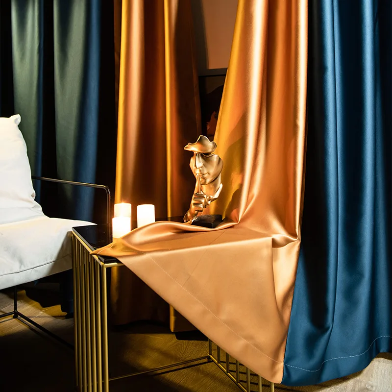 

Роскошная атласная яркая однотонная Современная искусственная кожа для гостиной, столовой, спальни, окон, двери, кухни, блеск