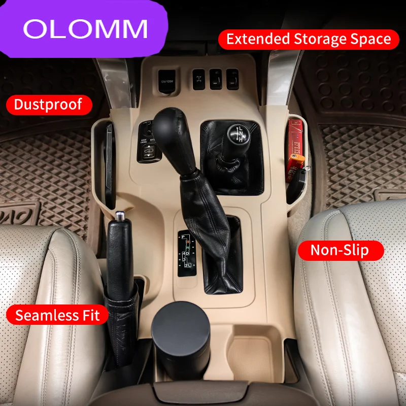 Фото Для Toyota Land Cruiser Prado LC120 120 fj120 2003-2009: Мягкая силиконовая накладка на центральную консоль, защита от царапин, аксессуары для интерьера №4