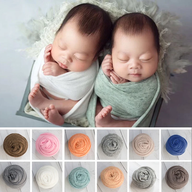 Newborn Photography Wrap  Baby Props Mohair Soft and Comfortablemulti-color Multi-purposeTake with Cloth Boys and Girls