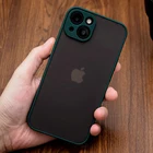 Бронированный матовый противоударный чехол для iPhone 13, 12, 11 Pro, Xs Max, XR, X, 7, 8 Plus, роскошный силиконовый мини-бампер, прозрачный жесткий чехол из поликарбоната, чехол