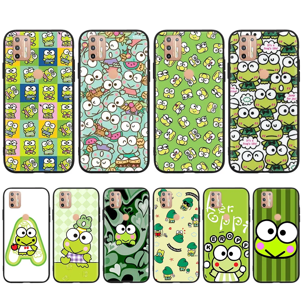 

Kero Kero Keroppi Black Case for iPhone 8 7 Plus 6 6S 5 5S SE X XR XS 11 Pro Max