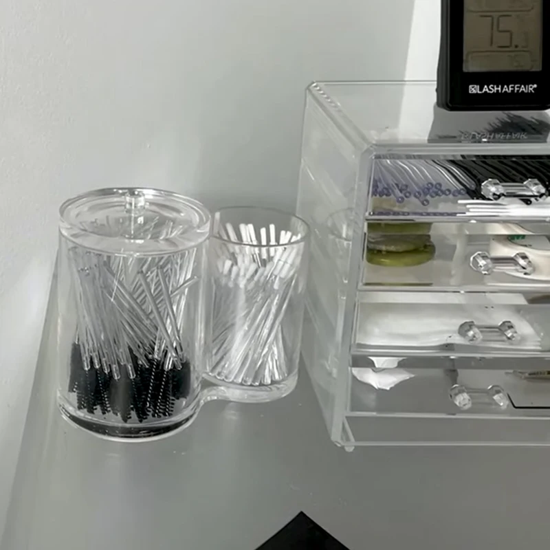 Большая емкость ящик для хранения ресниц наращивания Пинцет Чехол косметический