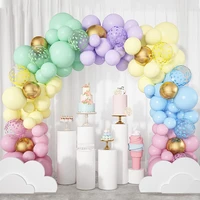134pcs multicolor balloons garland arch kit pink purple yellow blue confetti balloon baby shower birthday wedding decorations