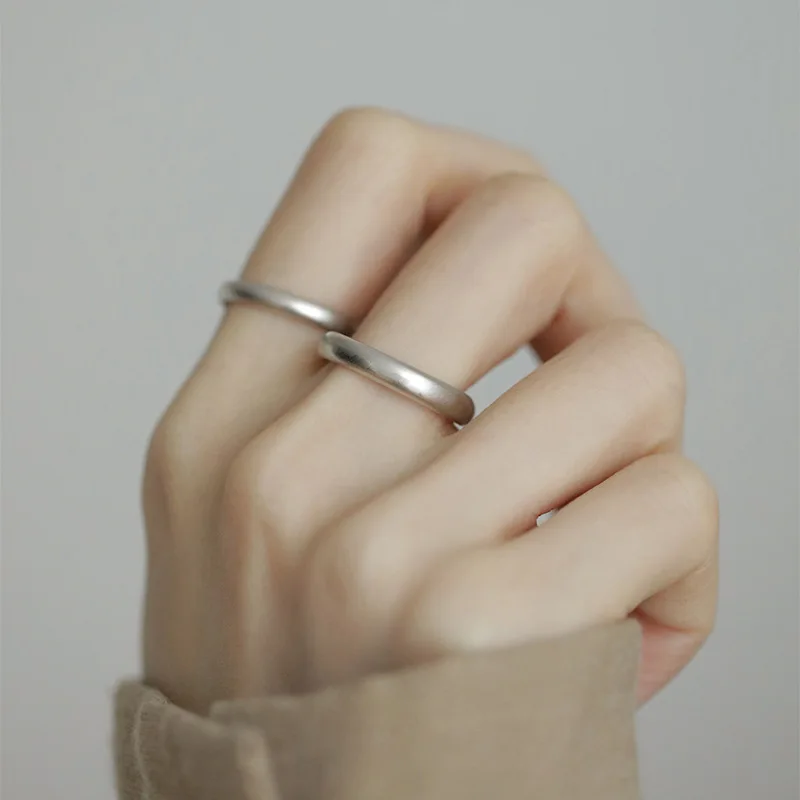 

New Arrival Trendy Simple Design 925 Sterling Silver Female Ring Jewelry For Women No Fade Hand Accessories Gifts