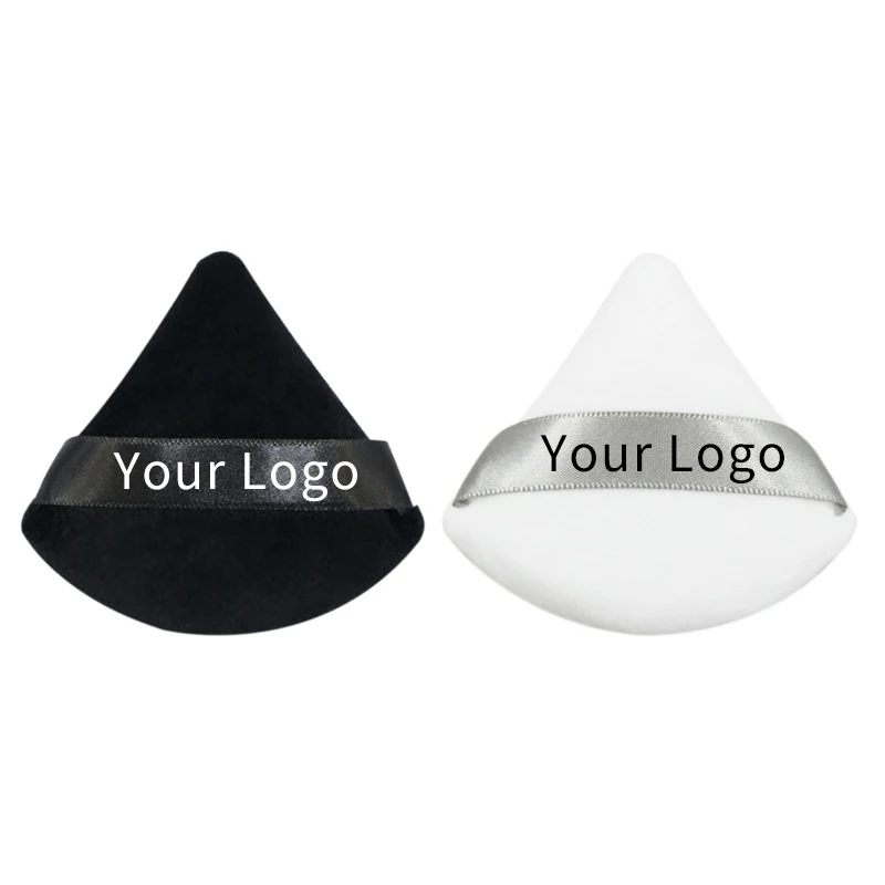 

Customize Logo Reusable Microfib Cotton Makeup Remover Pads Triangular Loose Fan-shaped Beauty Tool on Tag