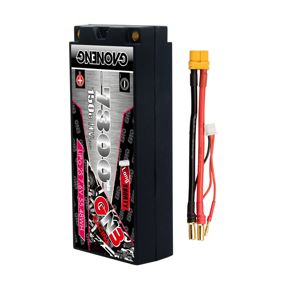 Gaoneng GNB 2S2P HV 7.6V 7300mAh 150C XT60 Hardcase Lipo battery