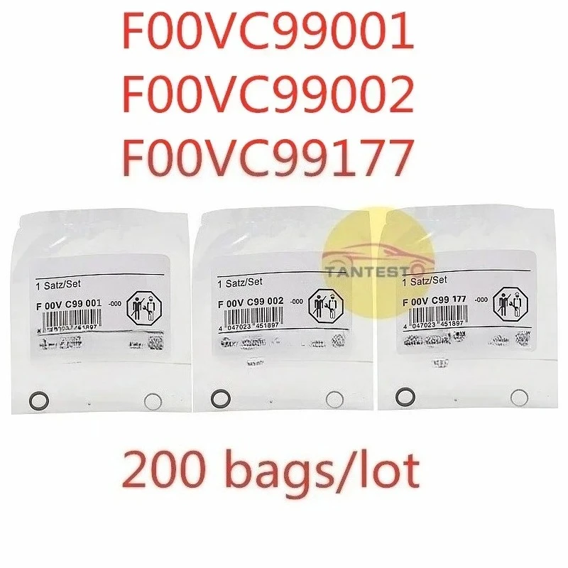 200 пакетов для BOSCH F00VC99001 F00VC99002 F00VC99177, дизельный инжектор Common Rail, уплотнительная шайба, кольцо, шаровой комплект клапана