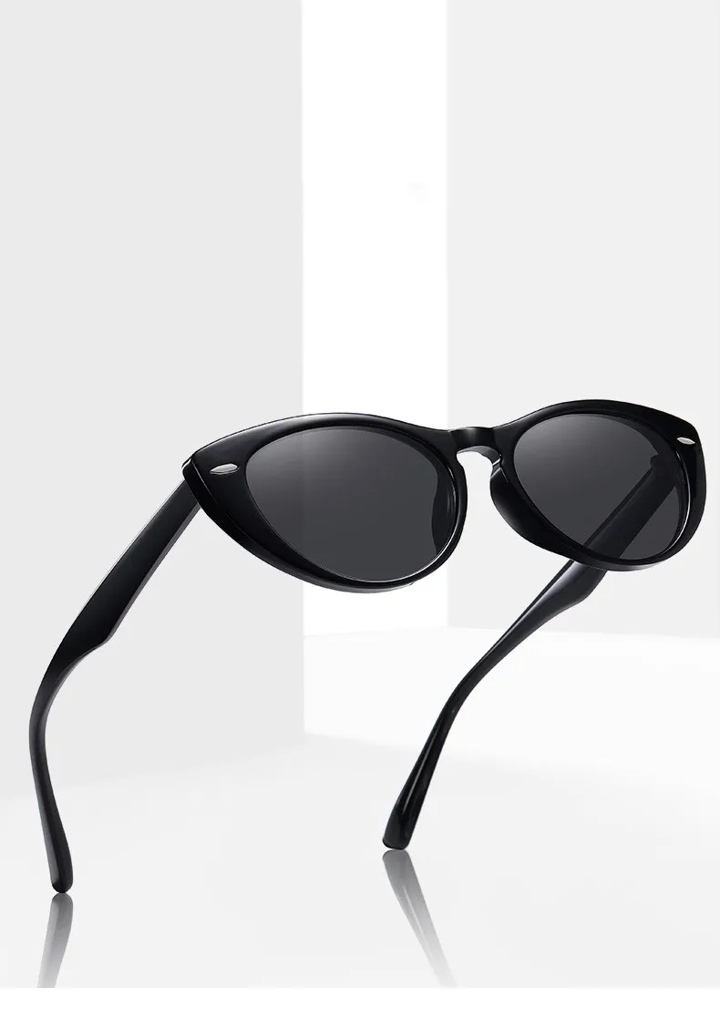 

Очки солнцезащитные поляризационные UV400 для мужчин и женщин, модные солнечные аксессуары кошачий глаз, TR90, для вождения на открытом воздухе