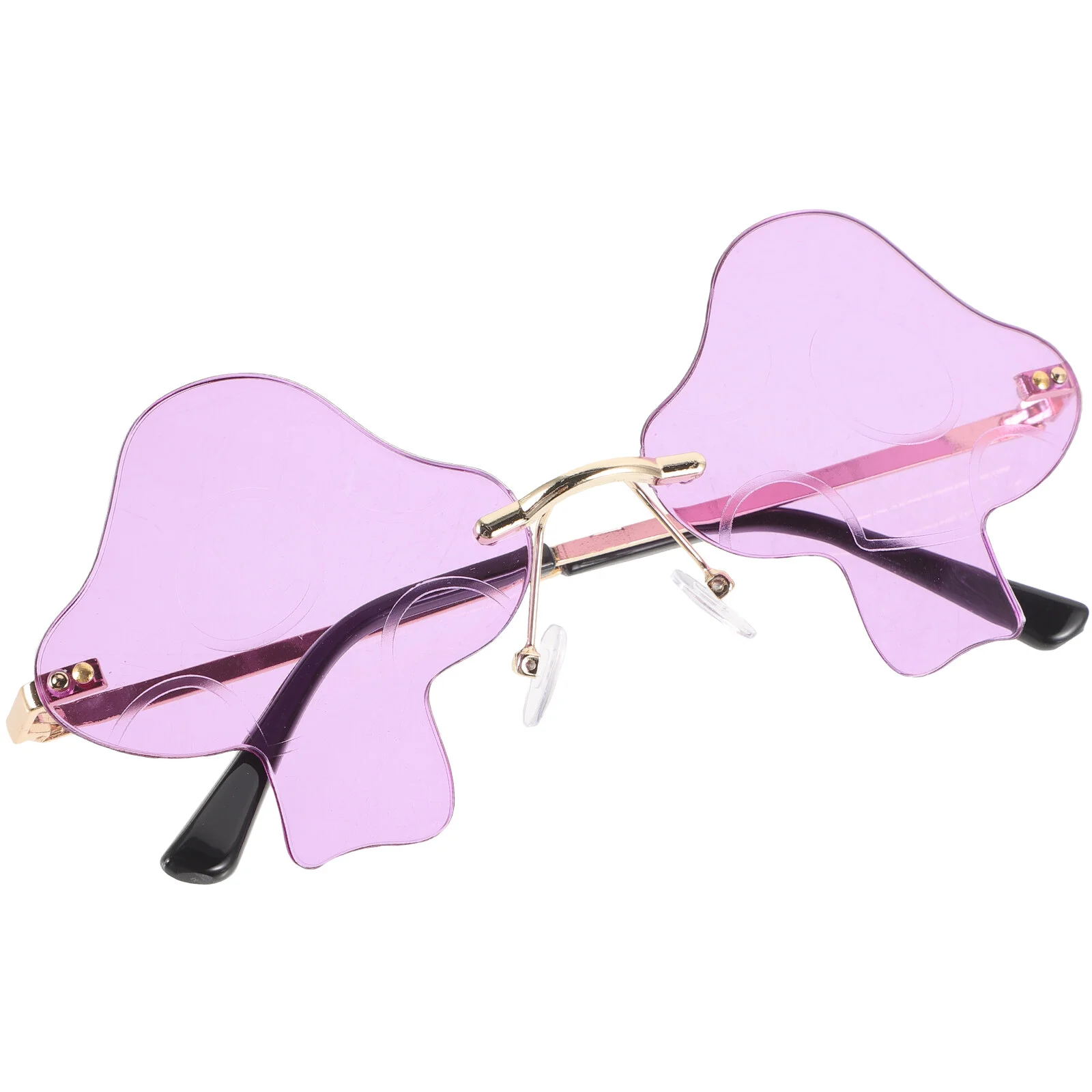 

Accessories 90s Glasses Rimless Sunglasses Aldult Fun PC Mushroom Stuff Party Adults Miss Stylish