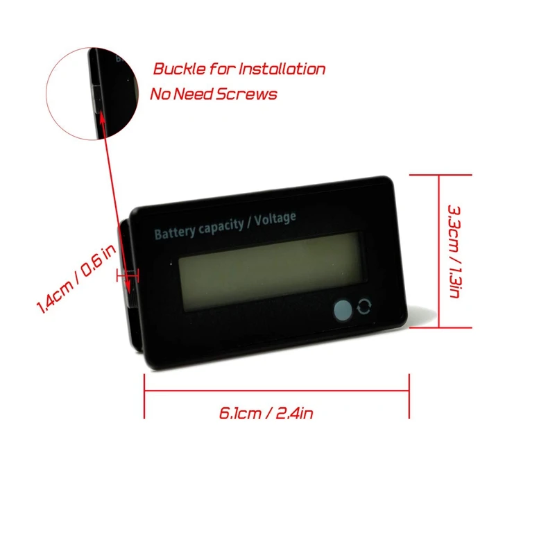 Индикатор емкости аккумулятора 12 В 24 36 48 индикатор напряжения свинцово-кислотной