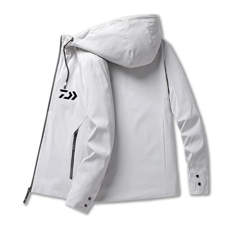 

Thin Fishing Jacket Autumn New Fashion Men's Windproof Solid Color Fishing Clothes Breathable Sun Protection Outdoor Clothing