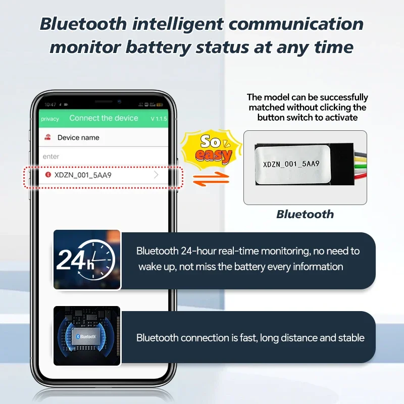 TDT Bms 4S 6S 7S 8S 9S 10S 11S 12S 16S 17S 24V 36V 48V 80A 100A 120A Lifepo4 Na натрий-ионный смарт-BMS с