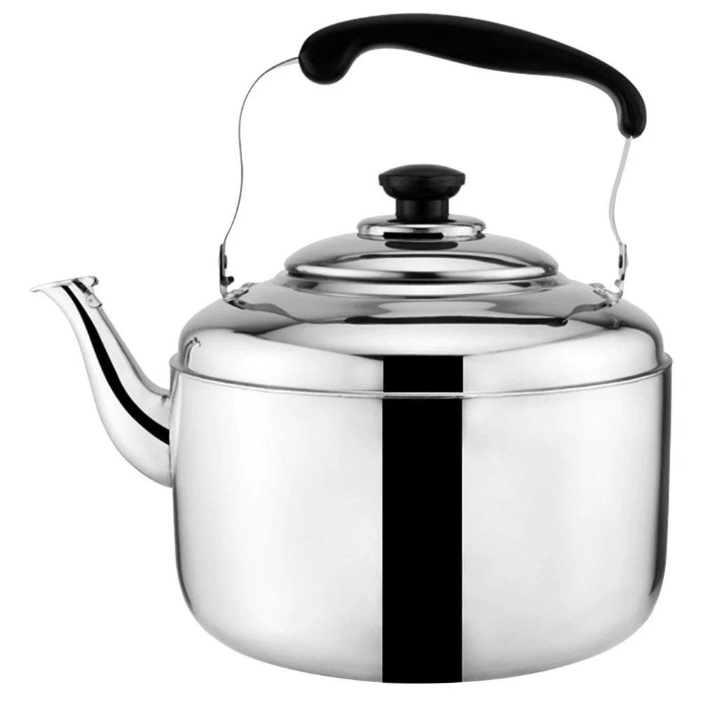 

Coffee Pot Water Kettle Whistling Household Stainless Steel Jug Teakettle Teapot Metal Stovetop Heater