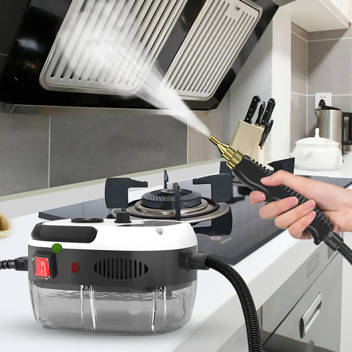 

High Temperature and Pressure Steam Cleaner 2500W Electric Steaming Cleaner for Air Conditioner 110V 220V Kitchen Hood Cleaning